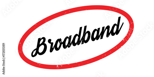 Broadband rubber stamp. Grunge design with dust scratches. Effects can be easily removed for a clean, crisp look. Color is easily changed.