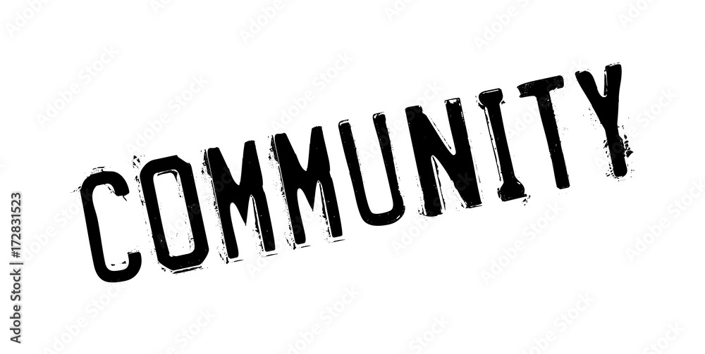 Community rubber stamp. Grunge design with dust scratches. Effects can be easily removed for a clean, crisp look. Color is easily changed. Community rubber stamp. Grunge design with dust scratches. Effects can be easily removed for a clean, crisp look. Color is easily changed.