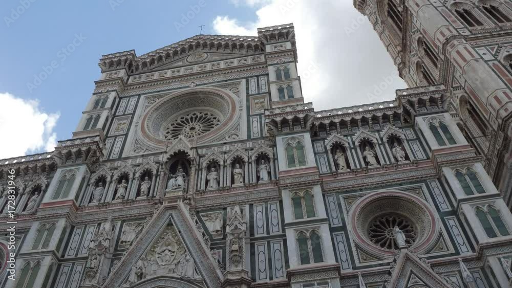 Cathedral of Santa Maria del Fiore in Florence on Duomo Square - biggest attraction in the city - Tuscany Cathedral of Santa Maria del Fiore in Florence on Duomo Square - biggest attraction in the city - Tuscany