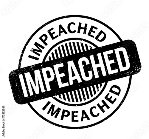 Impeached rubber stamp. Grunge design with dust scratches. Effects can be easily removed for a clean, crisp look. Color is easily changed.