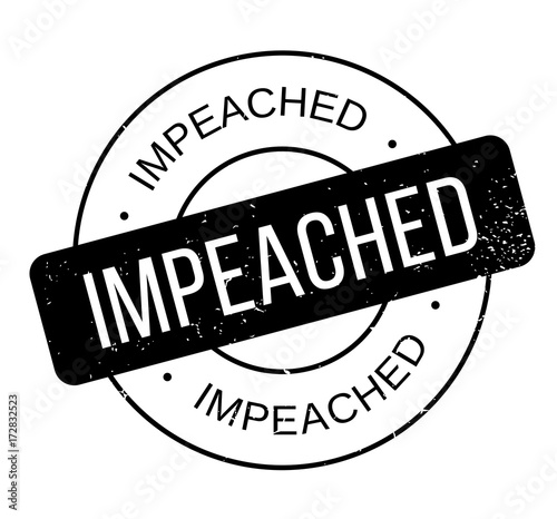 Impeached rubber stamp. Grunge design with dust scratches. Effects can be easily removed for a clean, crisp look. Color is easily changed.