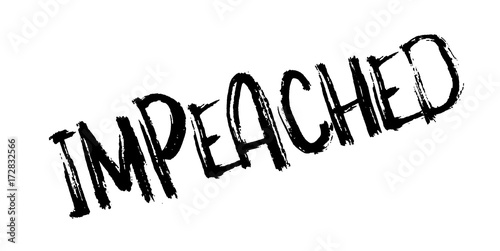 Impeached rubber stamp. Grunge design with dust scratches. Effects can be easily removed for a clean, crisp look. Color is easily changed.