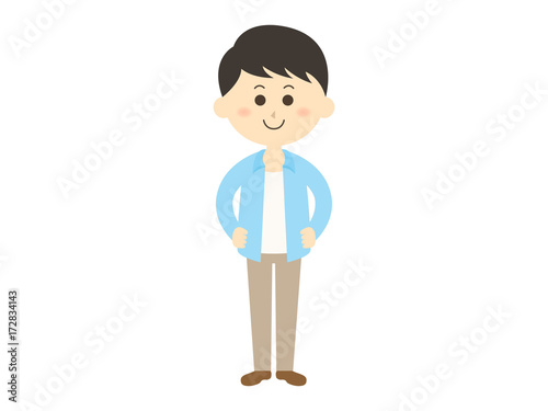 私服の男性