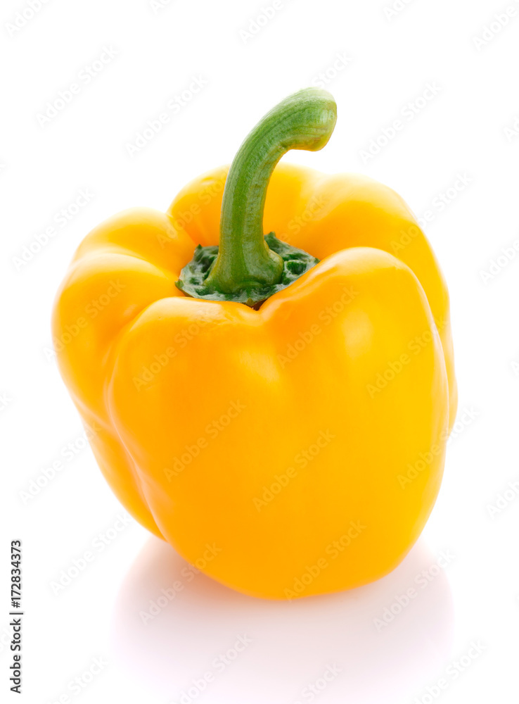 Yellow pepper isolated on white Yellow pepper isolated on white