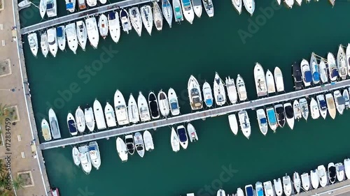 Marina - Spanish port with small boats and yachts in Altea, Spain, Alicante province  photo