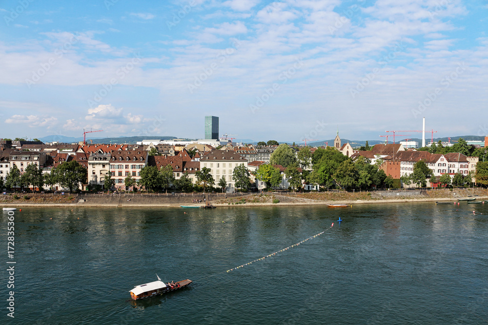 Naklejka premium Reaction ferry - Basel - Switzerland