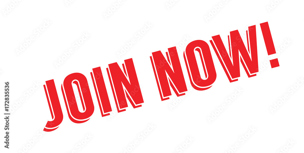 Join Now rubber stamp. Grunge design with dust scratches. Effects can be easily removed for a clean, crisp look. Color is easily changed. Join Now rubber stamp. Grunge design with dust scratches. Effects can be easily removed for a clean, crisp look. Color is easily changed.