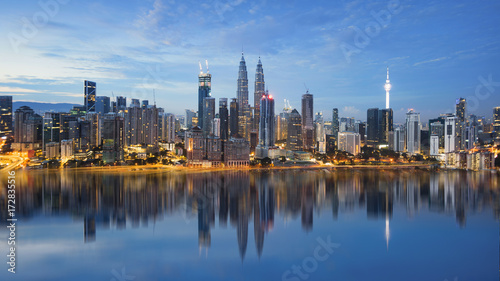 Kuala Lumpur skyline during night