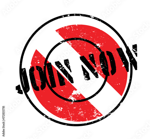 Join Now rubber stamp. Grunge design with dust scratches. Effects can be easily removed for a clean, crisp look. Color is easily changed.