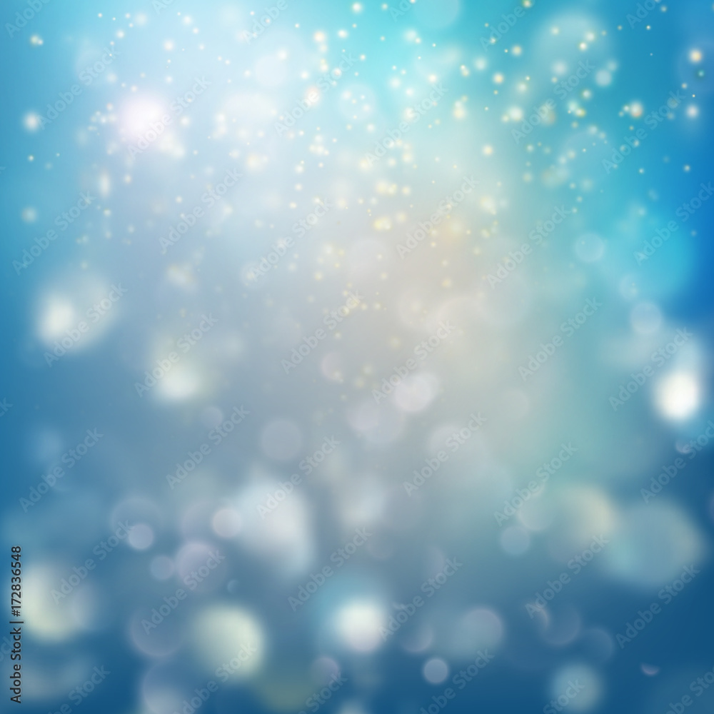 Blue Festive Christmas elegant abstract background. EPS 10 vector