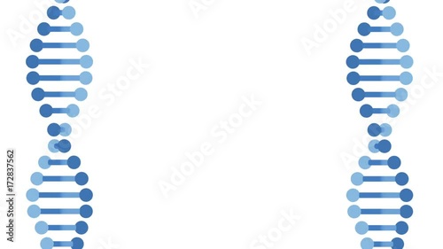 DNA molecule animation seamless loop from 10:02s.Great for background. You can replace background using Luma Matte