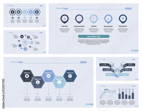 Six Marketing Slide Templates Set