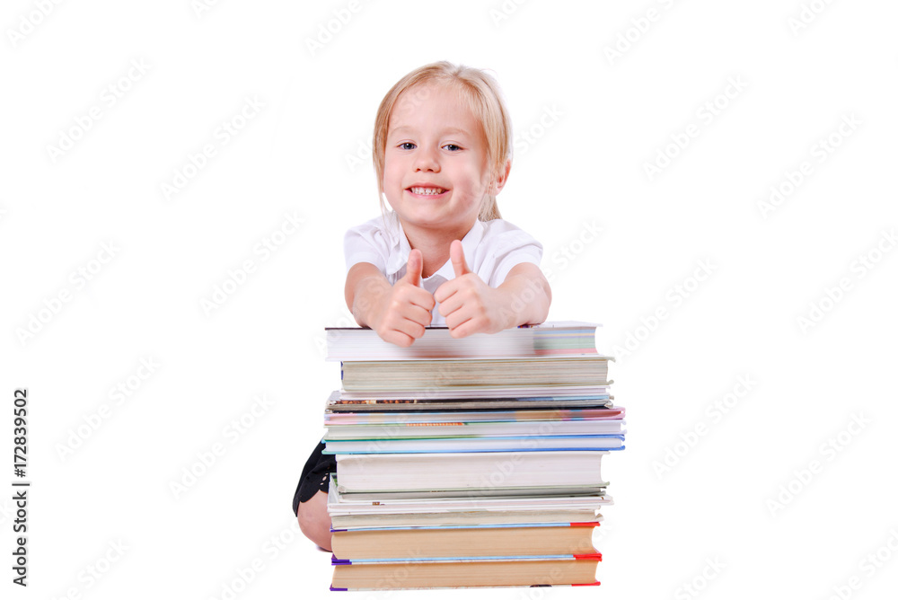 Kids portrait with book