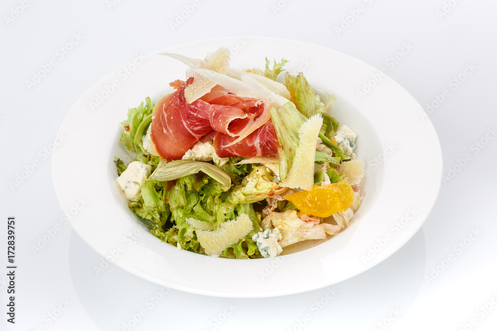 Restaurant food. Salad in a plate. Delicious food. Restaurant food. Salad in a plate. Delicious food.