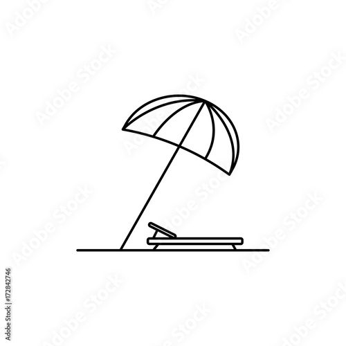 beach umbrella icon