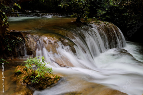 waterfall huay mae khamin in Kanchanaburi province,Thailand