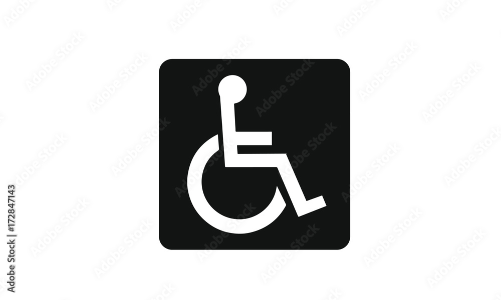Disability warning information icon Disability warning information icon