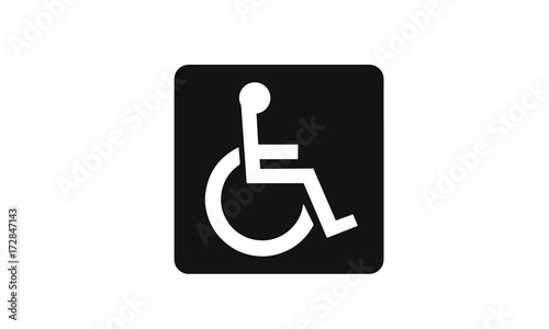 Disability warning information icon