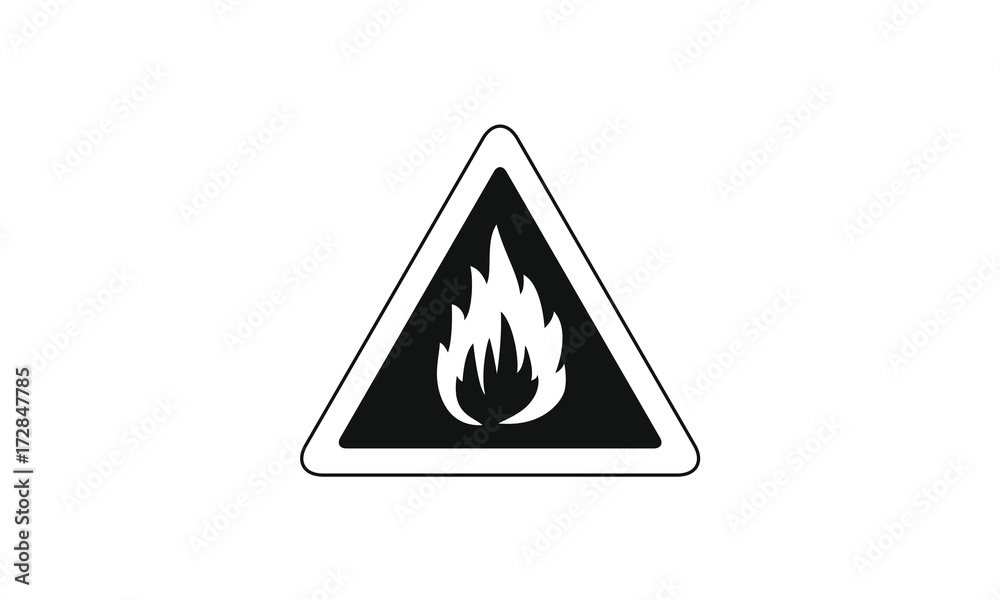 Fire warning information sign