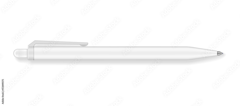 Set of four realistic writing pens Set of four realistic writing pens