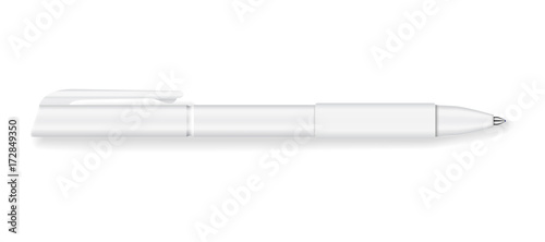 Set of four realistic writing pens