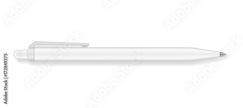 Set of four realistic writing pens