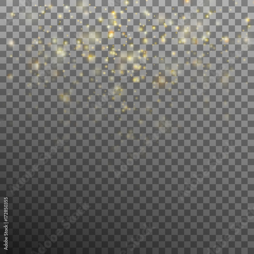 Abstract gold bokeh background. EPS 10 vector
