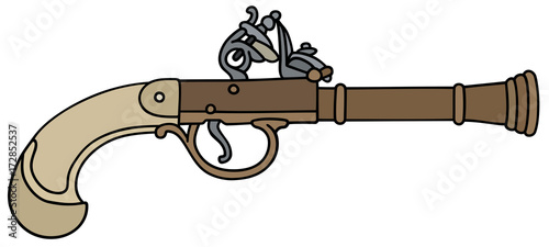 Historical percussion pistol