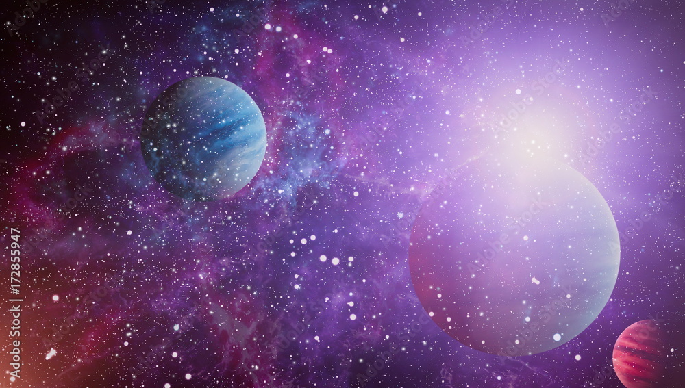 Obraz premium Galaxy - Elements of this Image Furnished by NASA