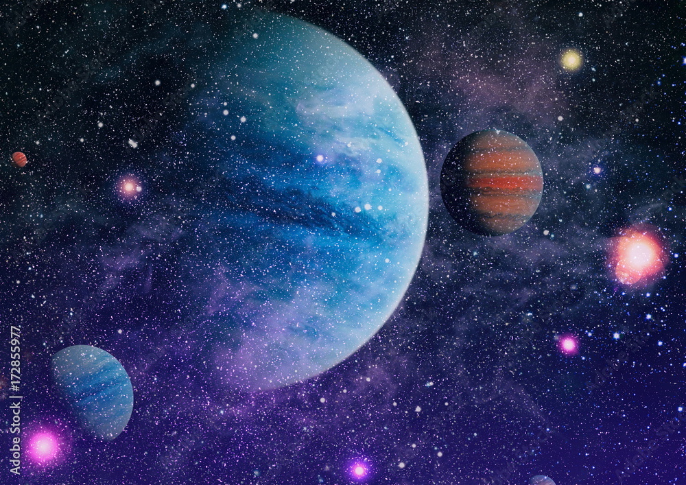 Obraz premium Galaxy - Elements of this Image Furnished by NASA