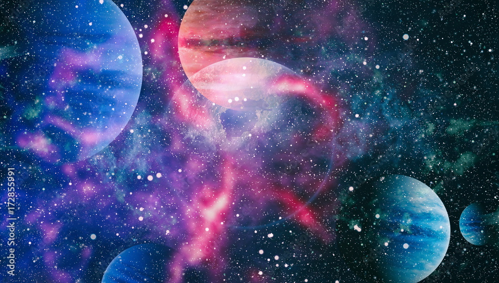 Fototapeta premium Galaxy - Elements of this Image Furnished by NASA