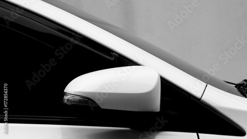 modern luxury car wing mirror