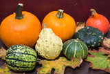 Pumpkins, different types,good for eat and decorative