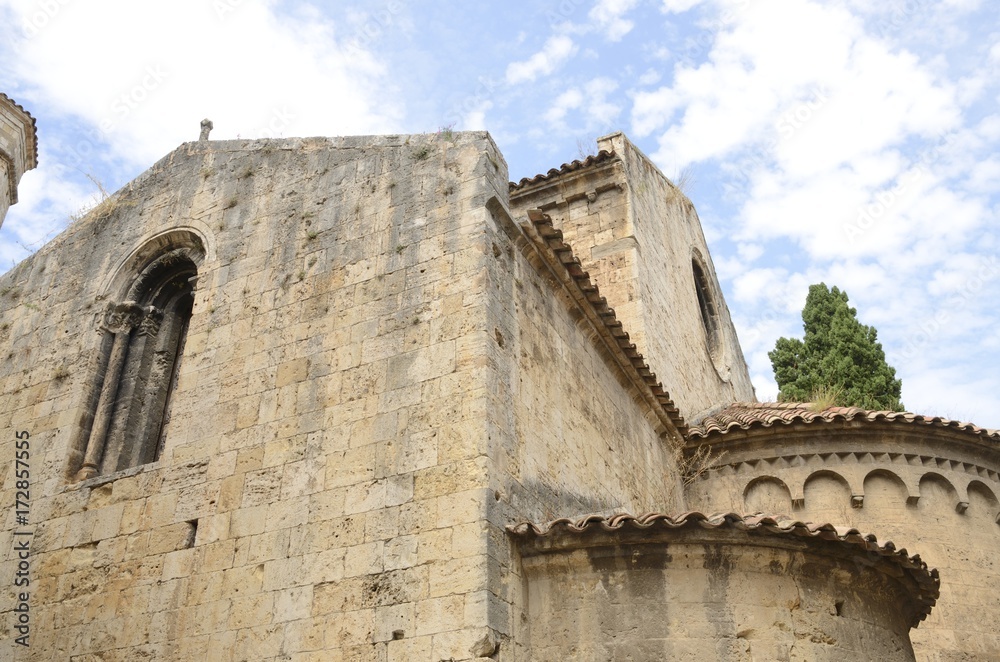 Romanic church in Besalu, Girona, Spain