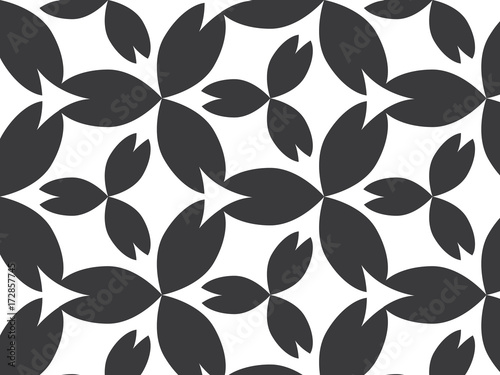 abstract floral pattern. Beige and dark blue vector background. Geometric leaf ornament. Graphic modern pattern. graphic clean design for fabric  event  wallpaper etc. pattern is on swatches panel.