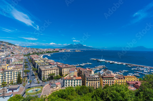 Naples (Campania, Italy) - The historic center of the biggest city of south Italy. Here in particular: the landscape from Posillipo terrace photo
