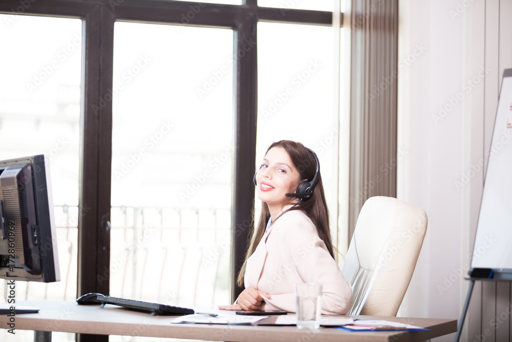 Young professional business person working in the office. Business and marketing Young professional business person working in the office. Business and marketing