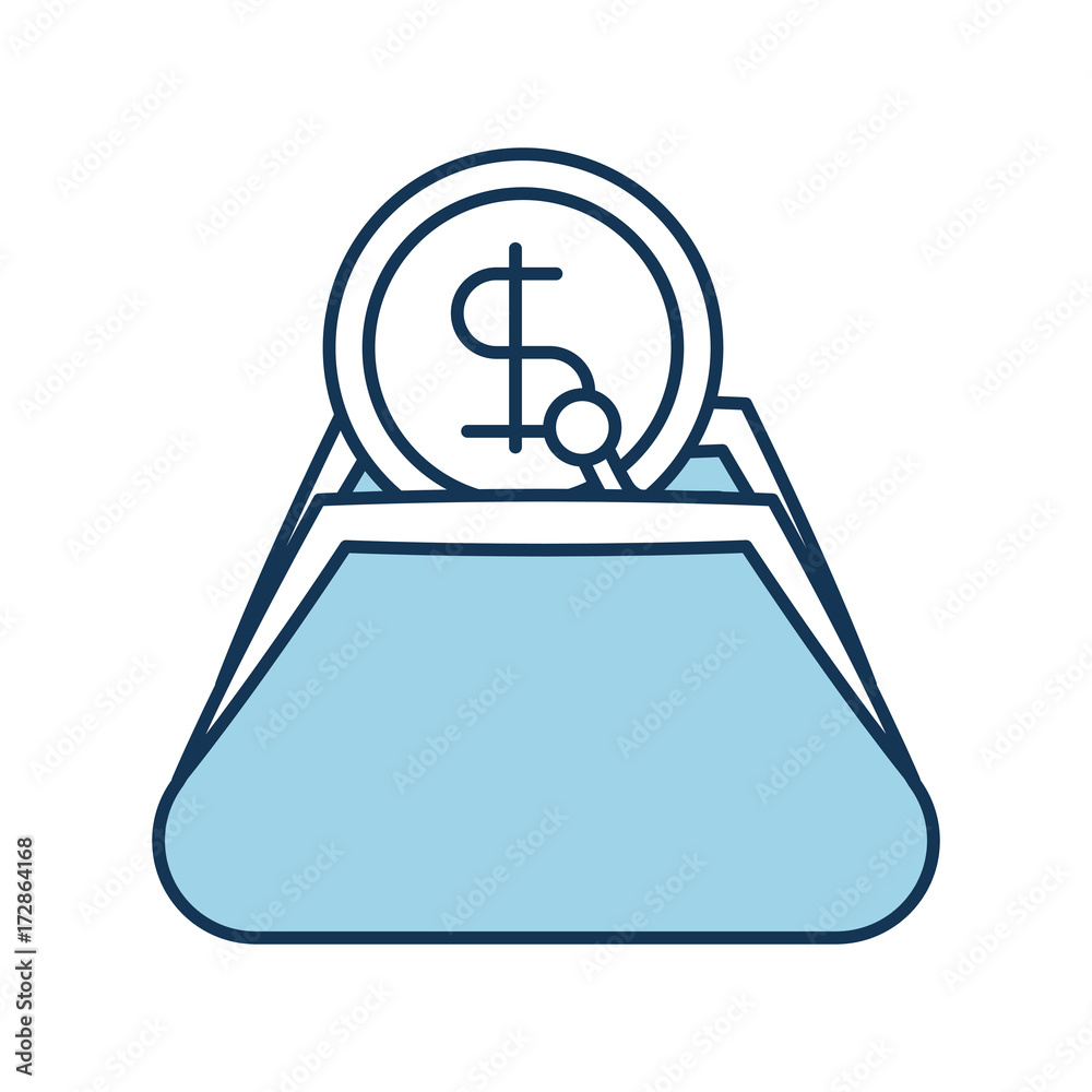 banking purse dollar money currency cash vector illustration banking purse dollar money currency cash vector illustration