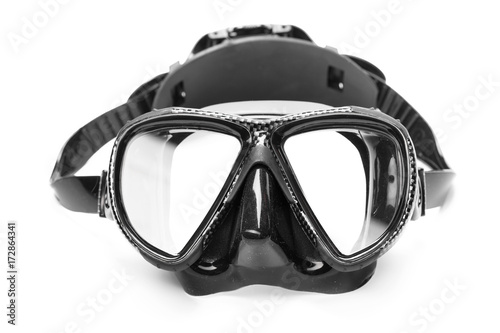 diving mask isolated on white background
