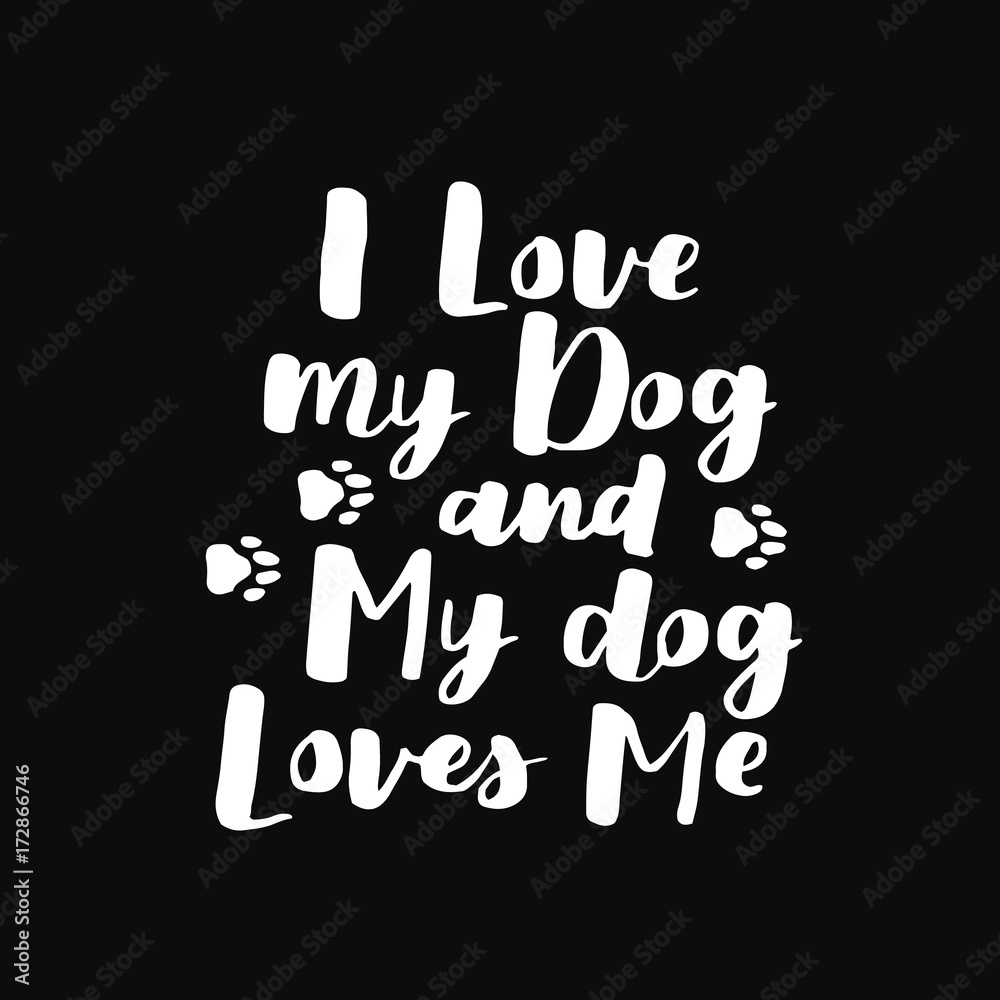 Dog adoption hand written lettering. Brush lettering quotes about the dog. Vector motivational saying white ink on black isolated background. Dog adoption hand written lettering. Brush lettering quotes about the dog. Vector motivational saying white ink on black isolated background.