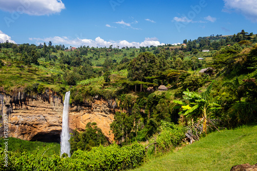 The amazing Sipi falls in the Mount Elgon national park in Uganda photo