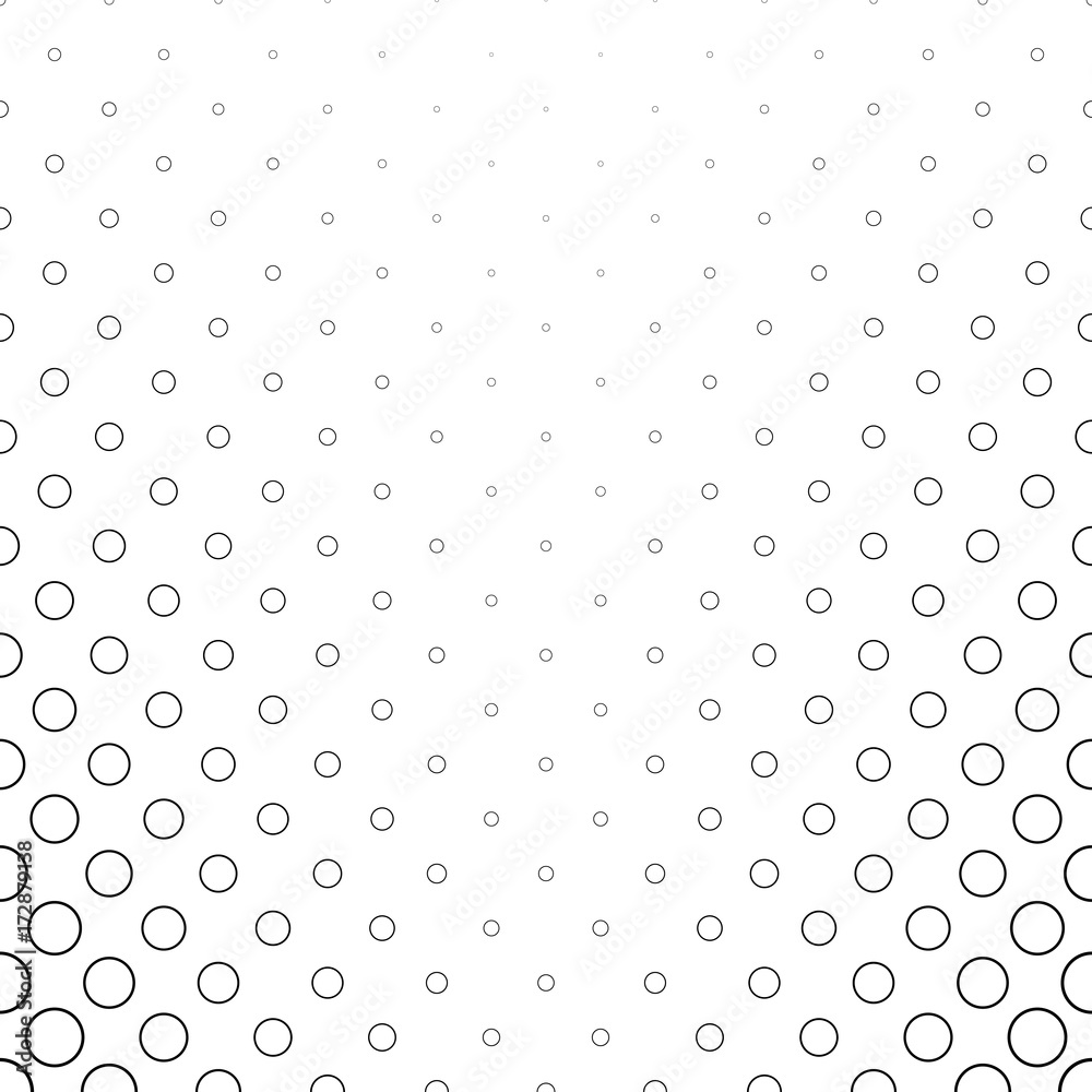 Monochrome circle pattern - geometrical abstract vector background illustration Monochrome circle pattern - geometrical abstract vector background illustration