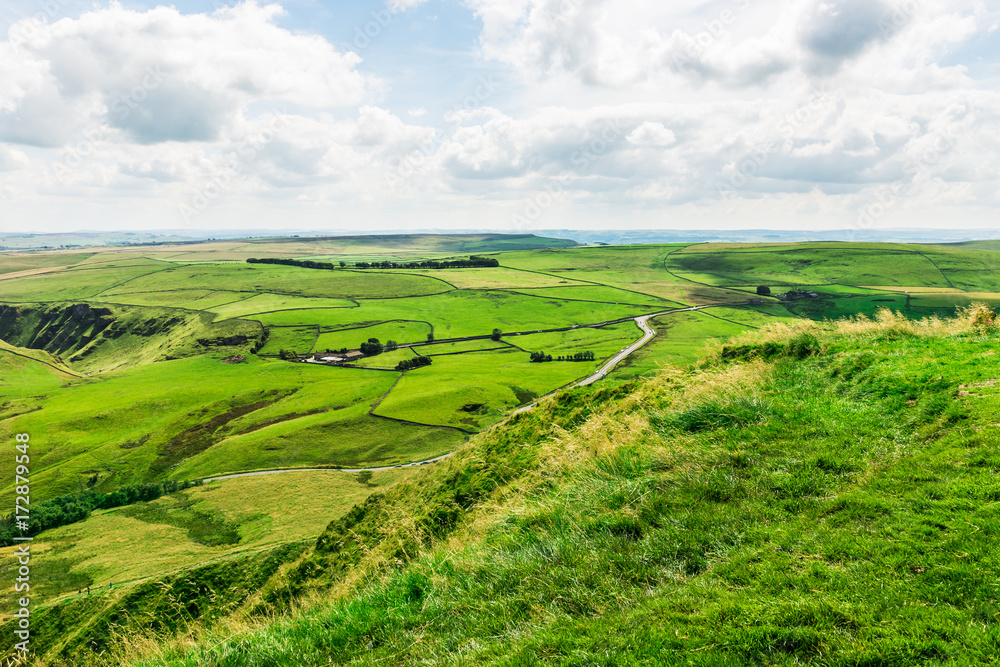 Mam Tor hill near Castleton and Edale in the Peak District Natio