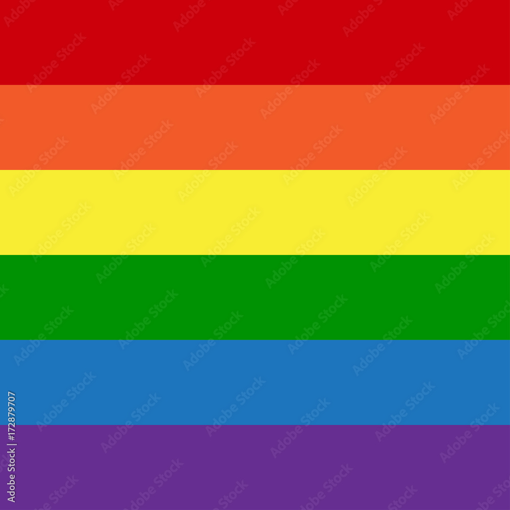 Naklejka premium Vector Lgbt Rainbow Flag. Gay Colors.