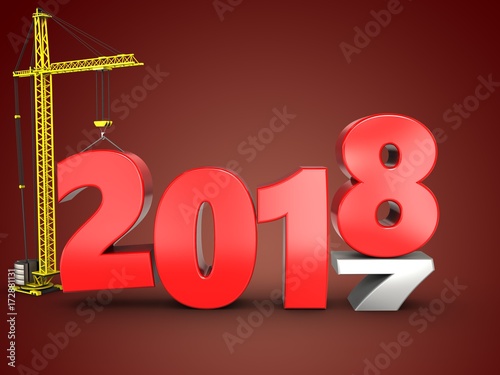 3d 2018 year with crane