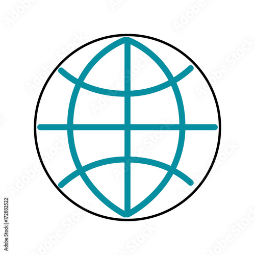 global world connection business work network vector illustration