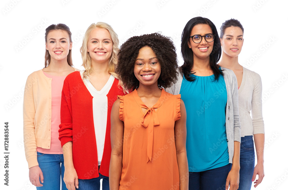 international group of happy smiling women international group of happy smiling women