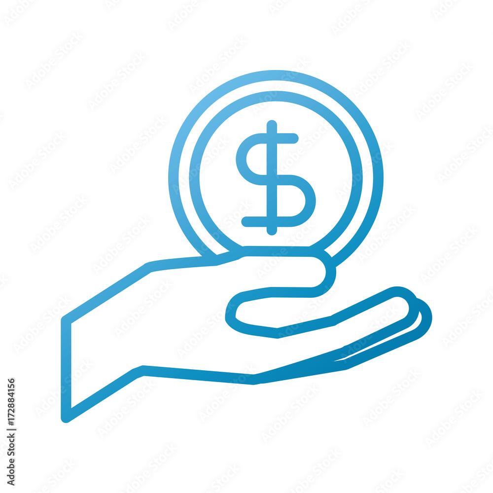 hand holding dollar money cash safety business vector illustration hand holding dollar money cash safety business vector illustration