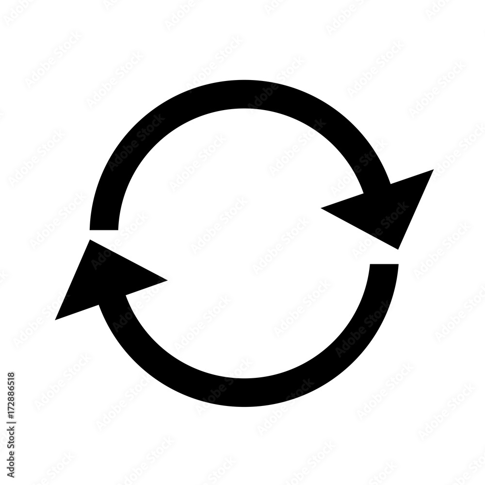 round icon arrow black on white background round icon arrow black on white background