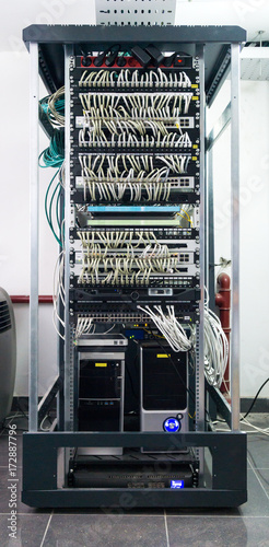 Network rack photo